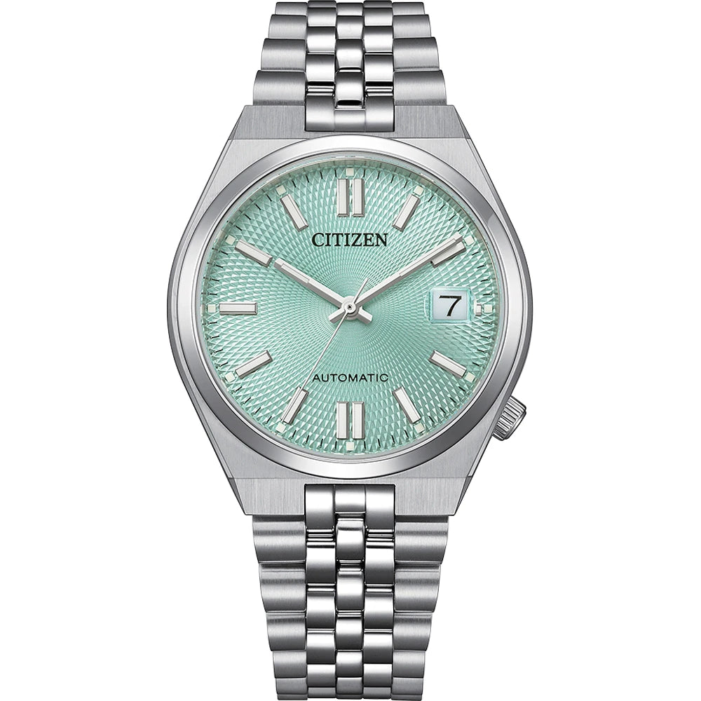 Citizen Tsuyosa Green Dial Analog Automatic Men's Watch NK0030-51X