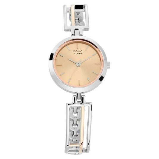 Titan Raga Viva Rose Gold Dial Women Watch NR2622KM01