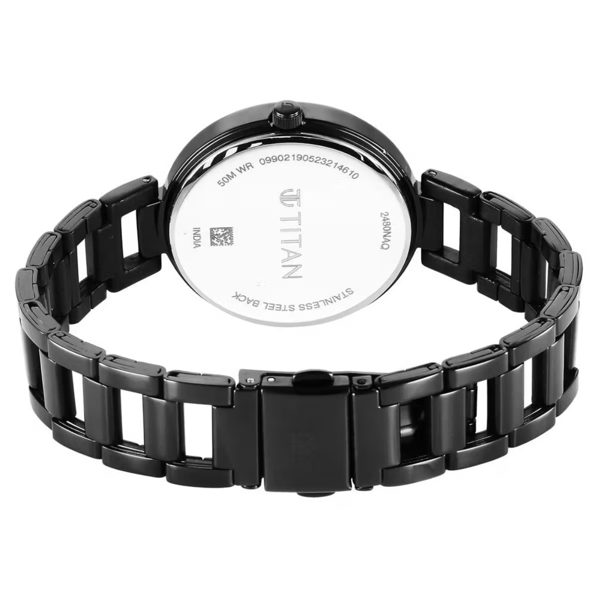Titan Workwear Quartz Analog Black Dial Women Watch NS2480NM01