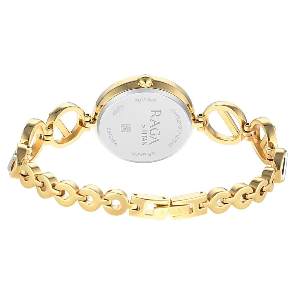 Titan Raga Viva Silver Dial Women Watch With Metal Strap NS2643BM01