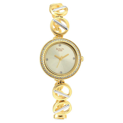 Titan Raga Viva Silver Dial Women Watch With Metal Strap NS2643BM01
