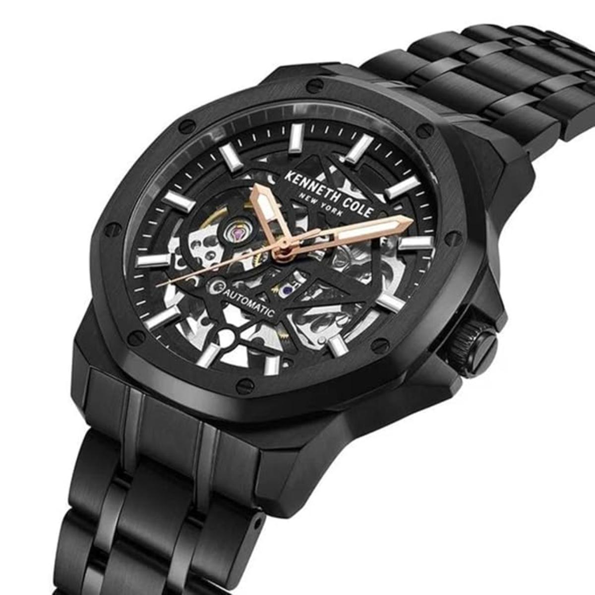 Kenneth Cole Black Dial Automatic Men's Watch NTKCWGY2232904MNW