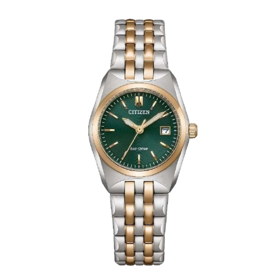 Citizen Eco-Drive Corso Green Dial Women's Watch EW2297-55X