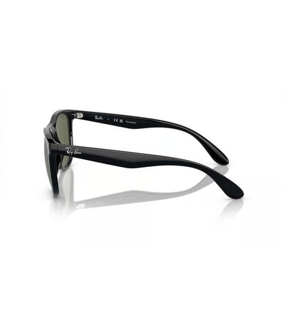 Ray-Ban RB4412I 601/9A Unisex Square Sunglasses – Polarized Green Lenses, Black Frame