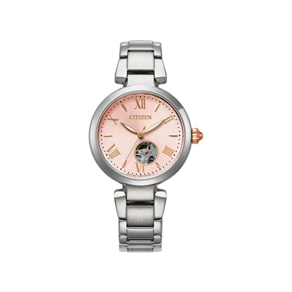 CITIZEN Automatic Pink Dial Analog Stainless Steel Men's Watch PR1050-68W
