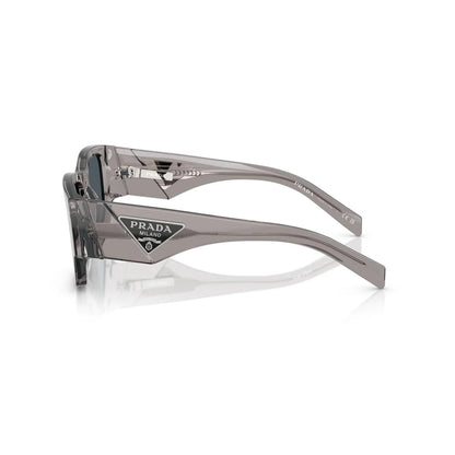 Prada sunglasses with clear frame on a white background
