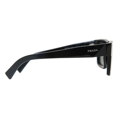Black Prada sunglasses on a white background