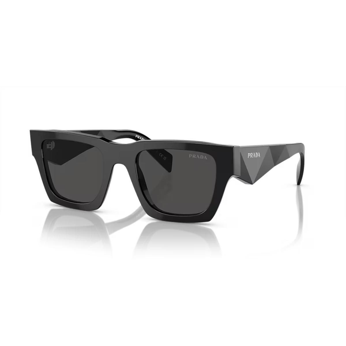 Black sunglasses with a reflective surface on a white background