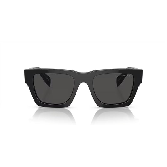 Black sunglasses with a reflective surface on a white background