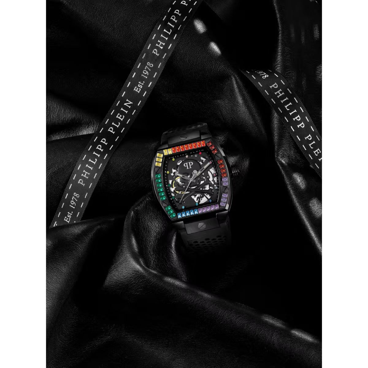 Philipp Plein The Skeleton Black Dial Automatic Unisex Watch PWBAA0621