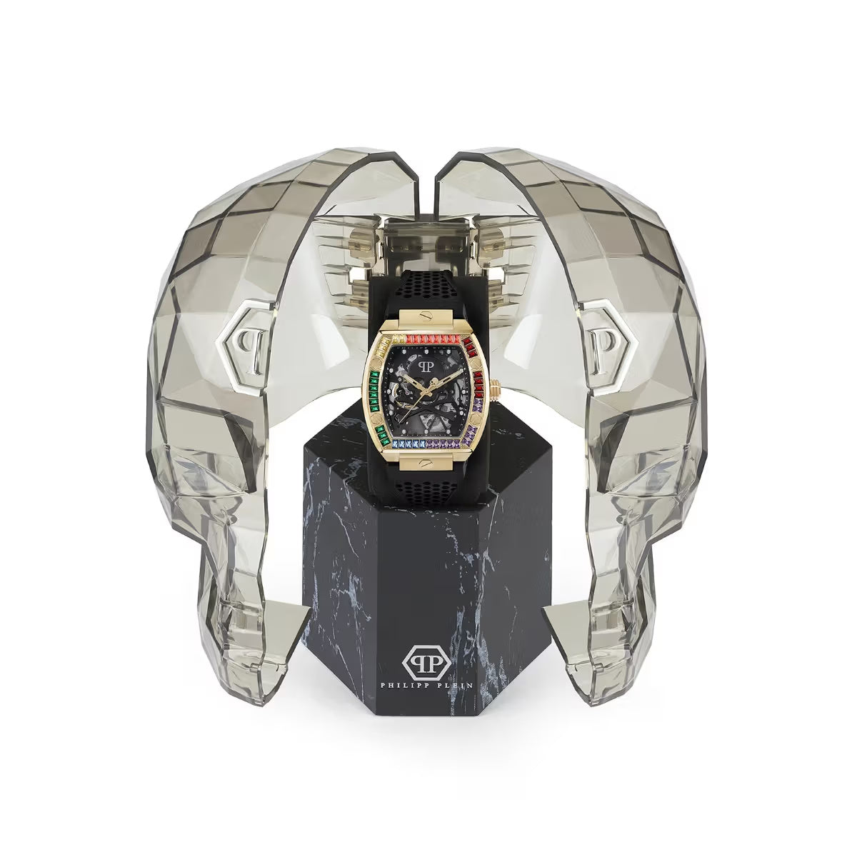 Philipp Plein $keleton Automatic Black Dial Analog Men's Watch PWBAA1623