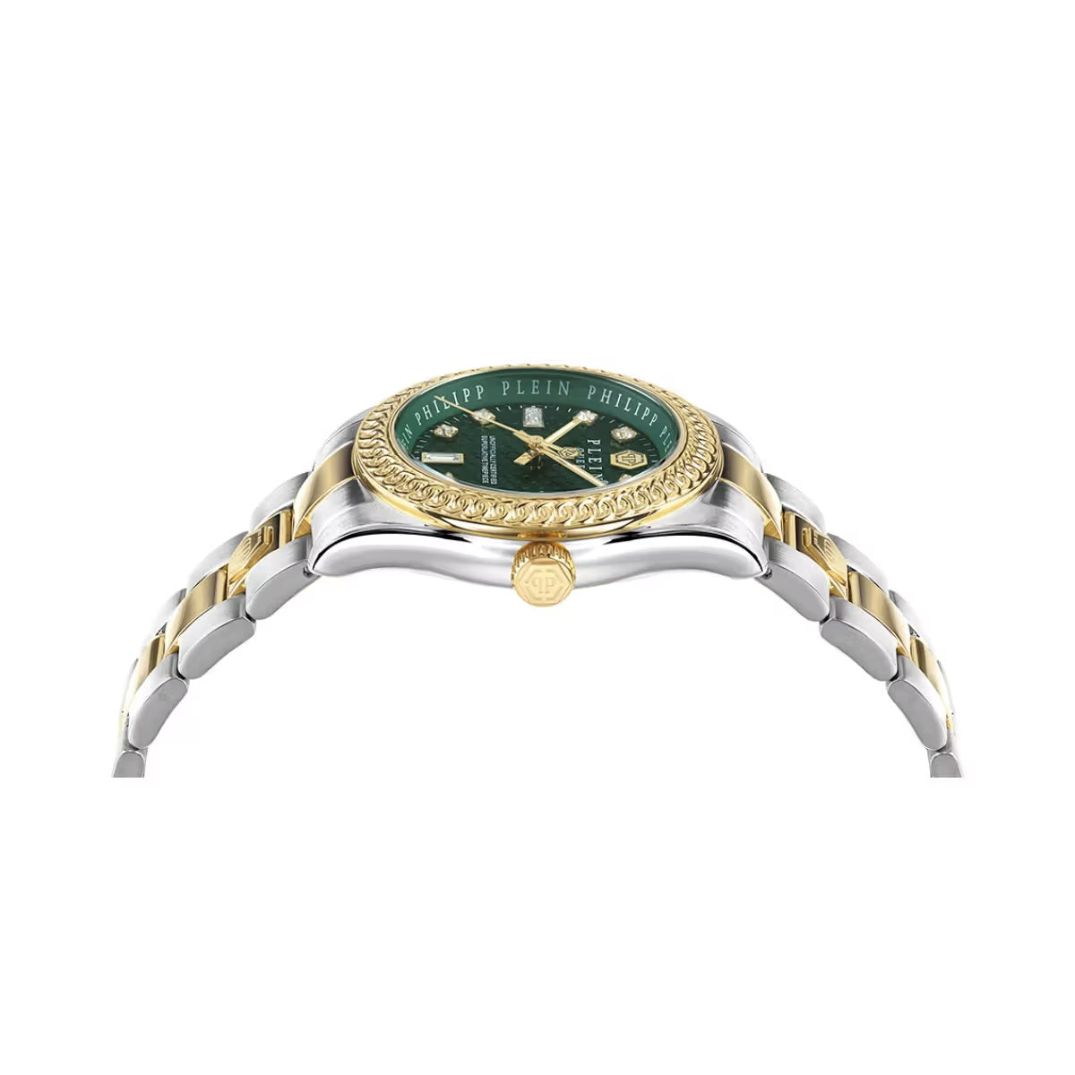 Philipp Plein Queen Green Dial Analog Stainless Steel Women Watch PWDAA0421