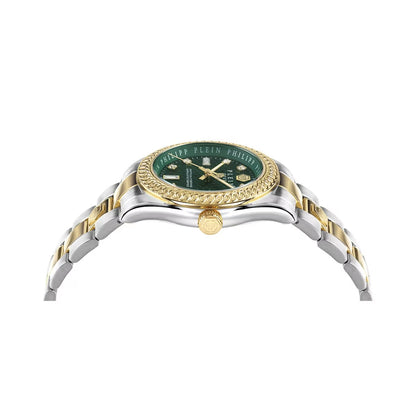 Philipp Plein Queen Green Dial Analog Stainless Steel Women Watch PWDAA0421