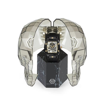 Philipp Plein The Skeleton Grey Dial Analog Automatic Men Watch PWBAA0521