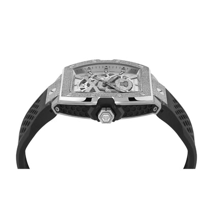 Philipp Plein Skeleton Frosted White Dial Automatic Men's Watch PWJFA0925