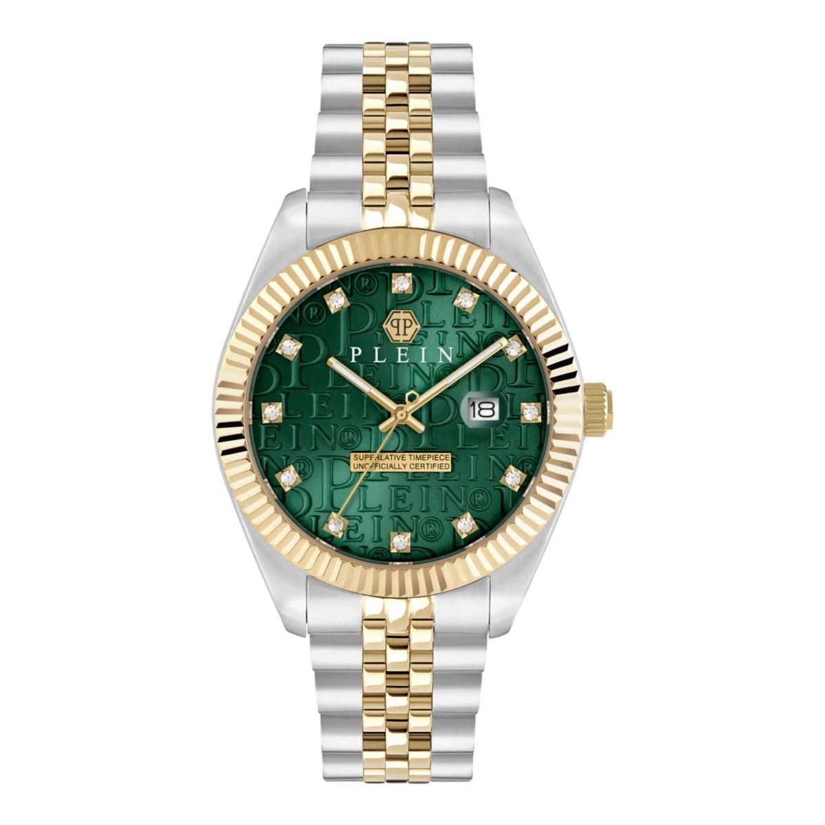 Philipp Plein Quartz Green Dial Analog Watch For Men PWMFA0325
