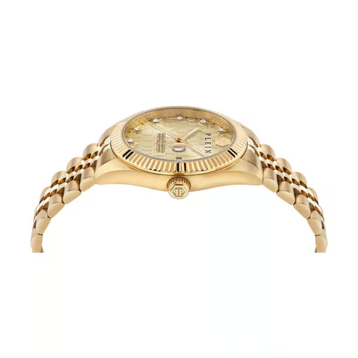 Philipp Plein Gold Dial Analog Stainless Steel Men's Watch PWMFA0525