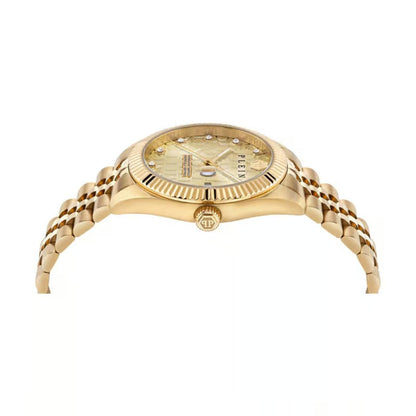 Philipp Plein Gold Dial Analog Stainless Steel Men's Watch PWMFA0525
