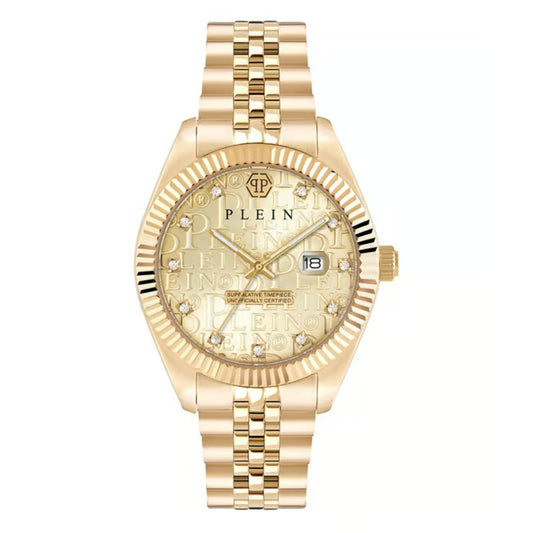 Philipp Plein Gold Dial Analog Stainless Steel Men's Watch PWMFA0525