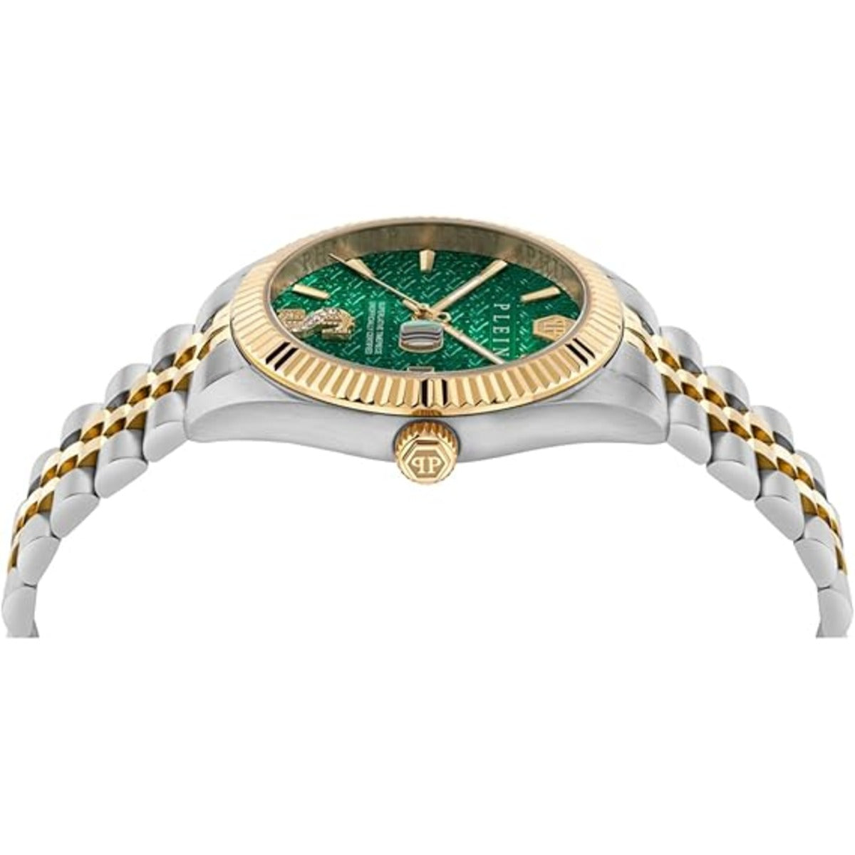 Philipp Plein Date Superlative Green Dial With Date Analog Men Watch PWMFA0825