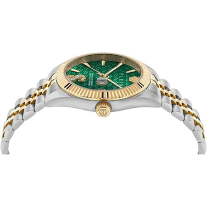 Philipp Plein Date Superlative Green Dial With Date Analog Men Watch PWMFA0825