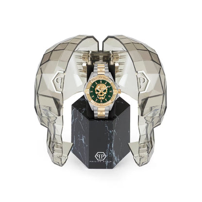 Philipp Plein The Skull Genderless Green Dial Unisex Watch PWNAA0622