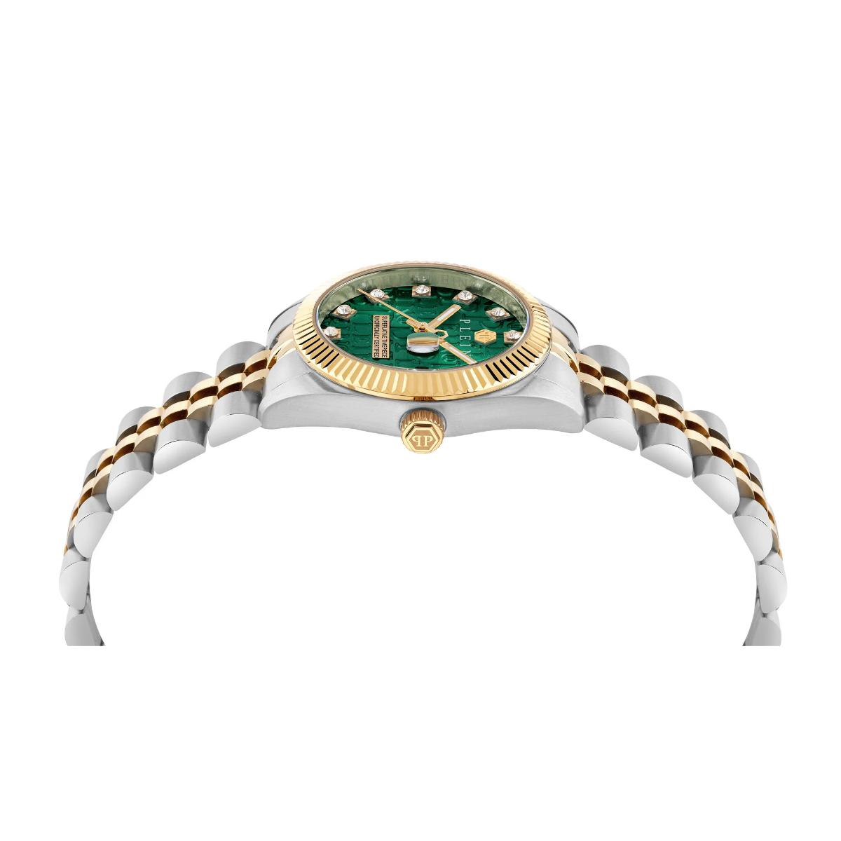 Philipp Plein Quartz Green Dial Analog Women's Watch PWNFA0325