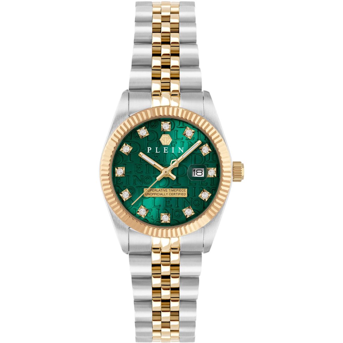 Philipp Plein Quartz Green Dial Analog Women's Watch PWNFA0325