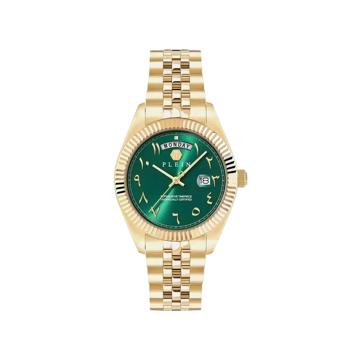 Philipp Plein Quartz Green Dial Analog Stainless Steel Men's Watch PWPNA1026