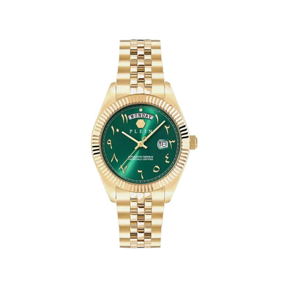 Philipp Plein Quartz Green Dial Analog Stainless Steel Men's Watch PWPNA1026