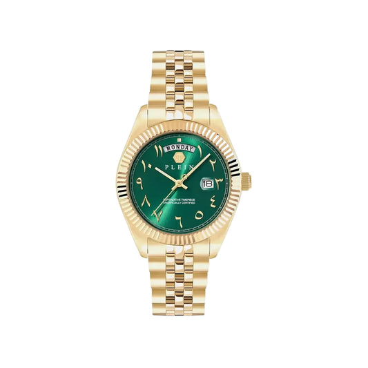 Philipp Plein Quartz Green Dial Analog Stainless Steel Men's Watch PWPNA1026