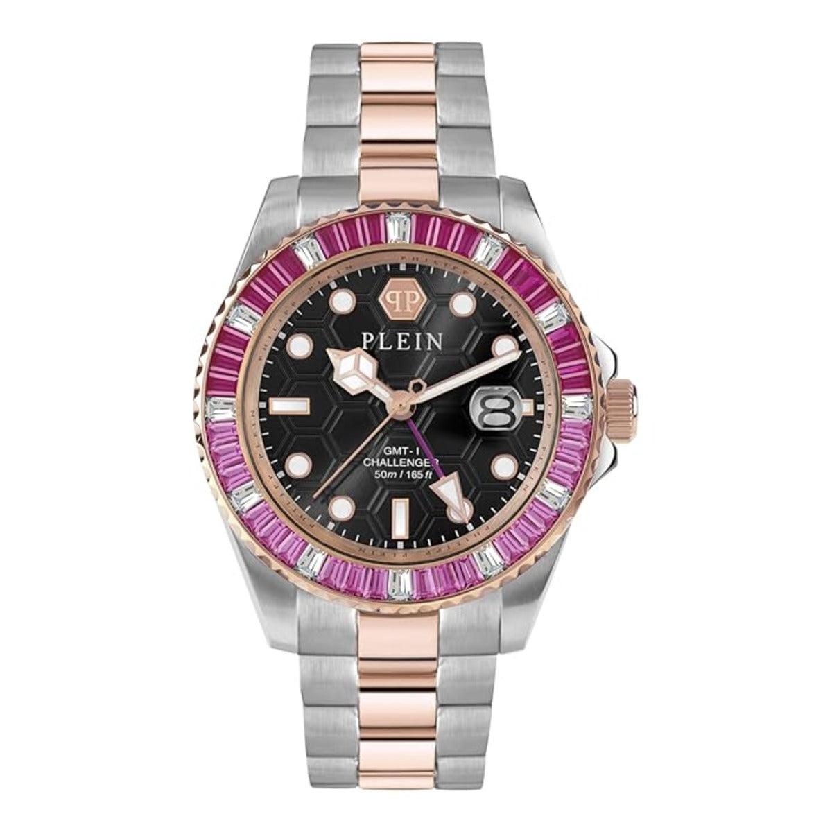 Philipp Plein GMT Black Dial Analog Stainless Steel Men's Watch PWPZA0424