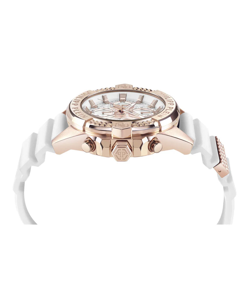 Philipp Plein The $kull Chrono White Dial Analog Men's Watch PWWFA0325