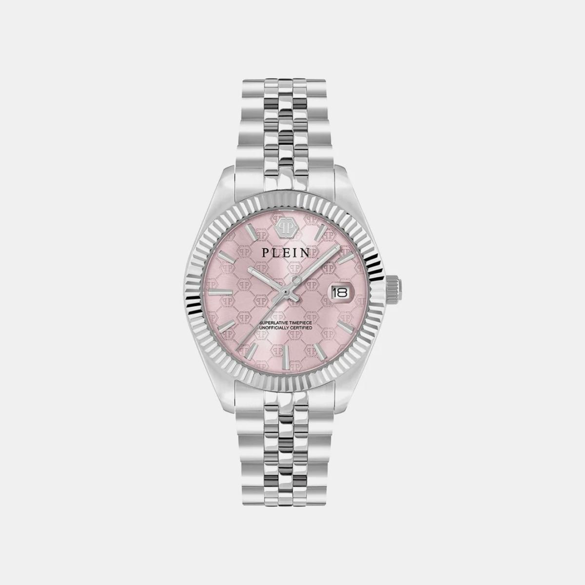 Philipp Plein Pink Dial Analog Stainless Steel Women's Watch PWYFA0826