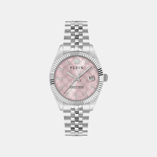 Philipp Plein Pink Dial Analog Stainless Steel Women's Watch PWYFA0826