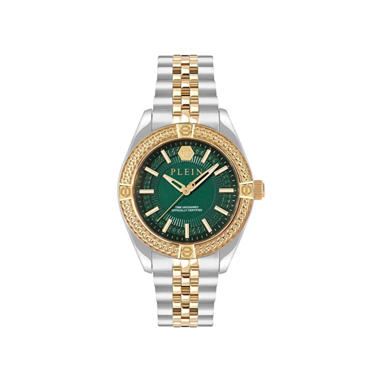 Philipp Plein Quartz Green Dial Analog Watch For Men PWZFA0225