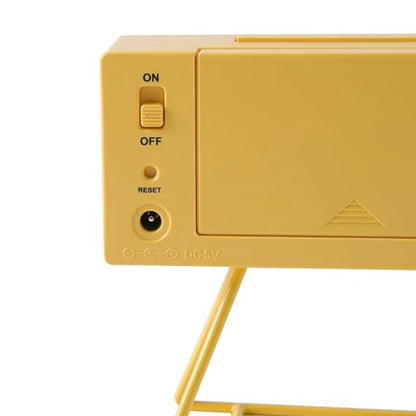 Seiko Table Clock Classic Yellow Plastic - QHL062YN