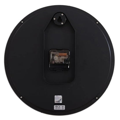 Seiko Wall Clock Elegant Black Gold Plastic Wall Clock With Sweep Movement QXA679PN