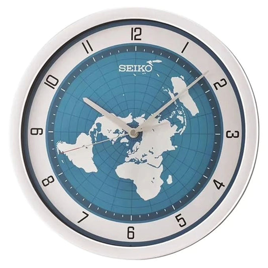 Seiko Wall Clock Beautiful Round Plastic Silver Color Case QXA814ST
