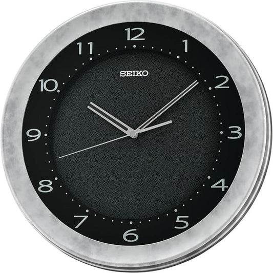 Seiko Wall Clock Classic black Plastic Case Analog QXA817S