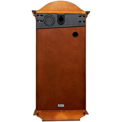 Seiko Wall Clock Elegant Vertical Wooden Brown Color Analog Pendulum QXH066BN
