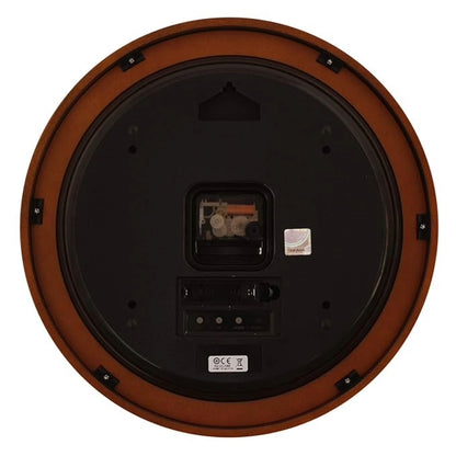 Seiko Wall Clock Brown Abstract Mixed Material ‎Analog, Digital QXL008BN