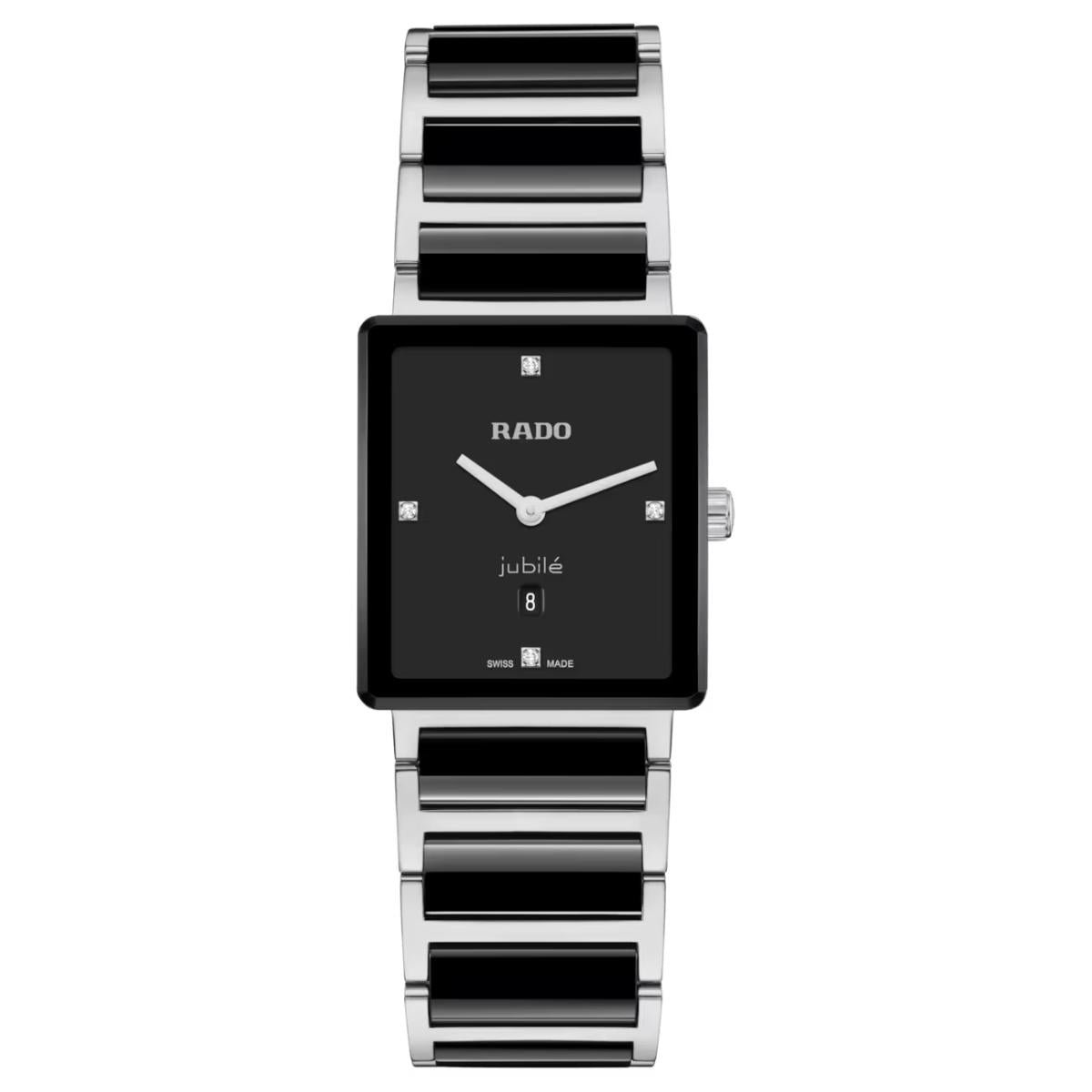 RADO Integral Diamonds Quartz Black Dial Analog Unisex Watch R20253712