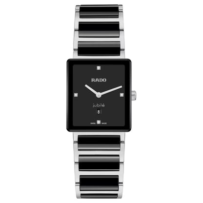 RADO Integral Diamonds Quartz Black Dial Analog Unisex Watch R20253712
