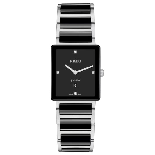 RADO Integral Diamonds Quartz Black Dial Analog Unisex Watch R20253712