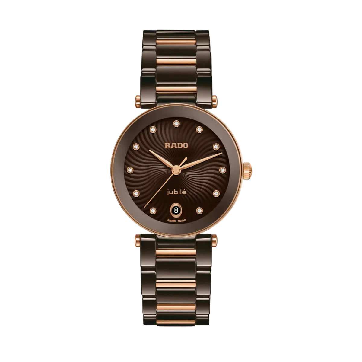 RADO LaCoupole Brown Dial Analog Ceramic Unisex Watch R22242703