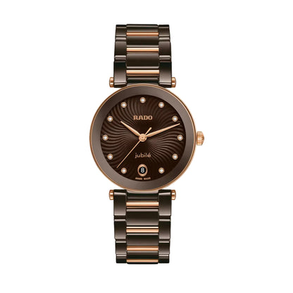 RADO LaCoupole Brown Dial Analog Ceramic Unisex Watch R22242703
