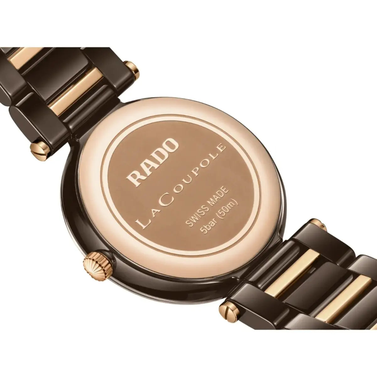 RADO LaCoupole Brown Dial Analog Ceramic Unisex Watch R22242703