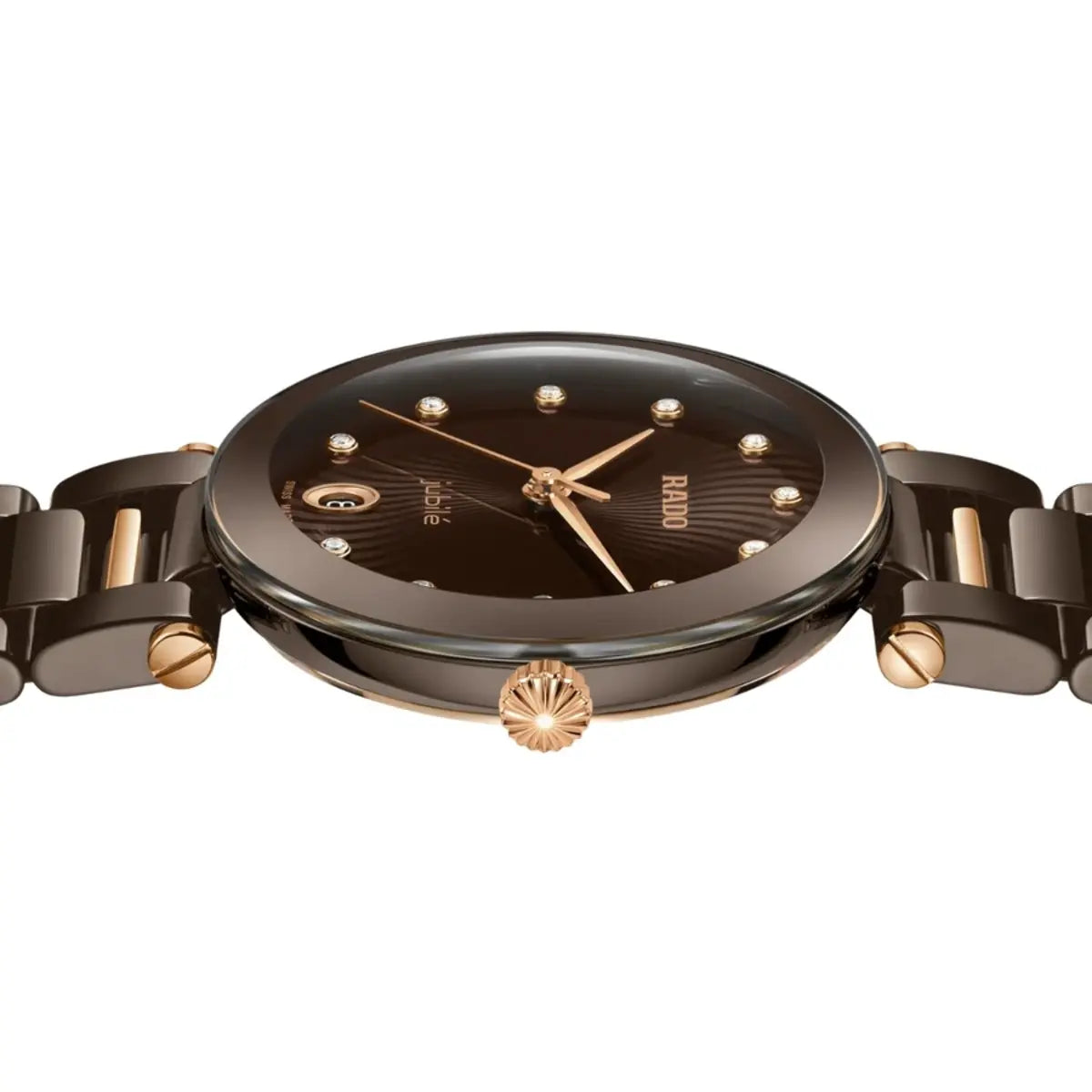 RADO LaCoupole Brown Dial Analog Ceramic Unisex Watch R22242703