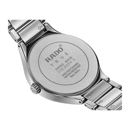 RADO True Round Quartz Blue Dial Analog Ceramic Unisex Watch R27239752